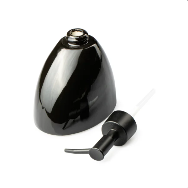 Dispensador De Jabón Negro 250ml Cerámica Top Choice - Imagen 4