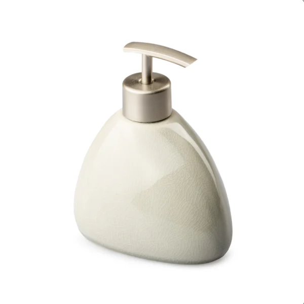Dispensador De Jabón Gris 250ml Cerámica Top Choice - Imagen 2