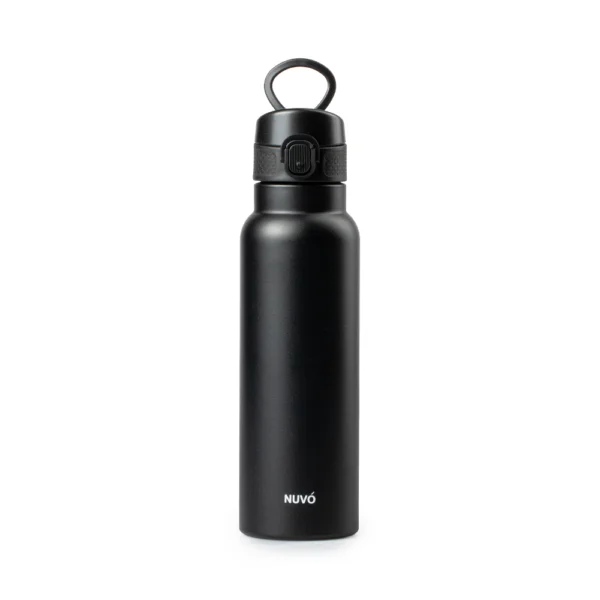 Termo Sujetafácil Negro 750ml Acero Inoxidable Nuvó