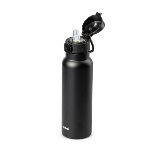 Termo Sujetafácil Negro 750ml Acero Inoxidable Nuvó - Imagen 2