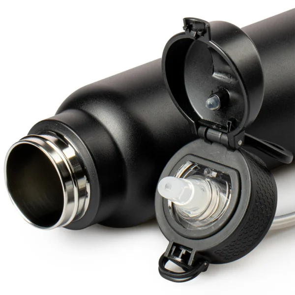 Termo Sujetafácil Negro 750ml Acero Inoxidable Nuvó - Imagen 4