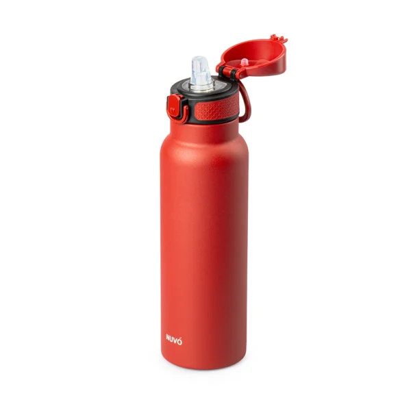 Termo Sujetafácil Rojo 750ml Acero Inoxidable Nuvó - Imagen 2