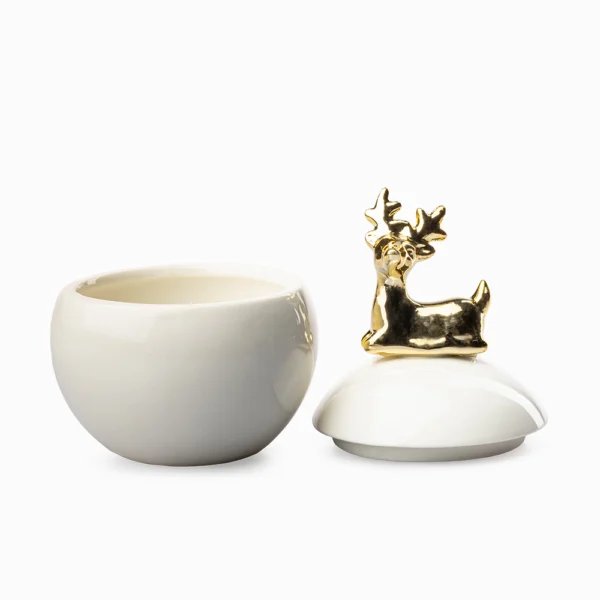 Joyero Reno Rudolph Dorado Porcelana Love And Lemons - Imagen 2