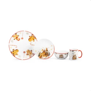 Vajilla 16pzas Jengibre Ginger Porcelana Crown Baccara