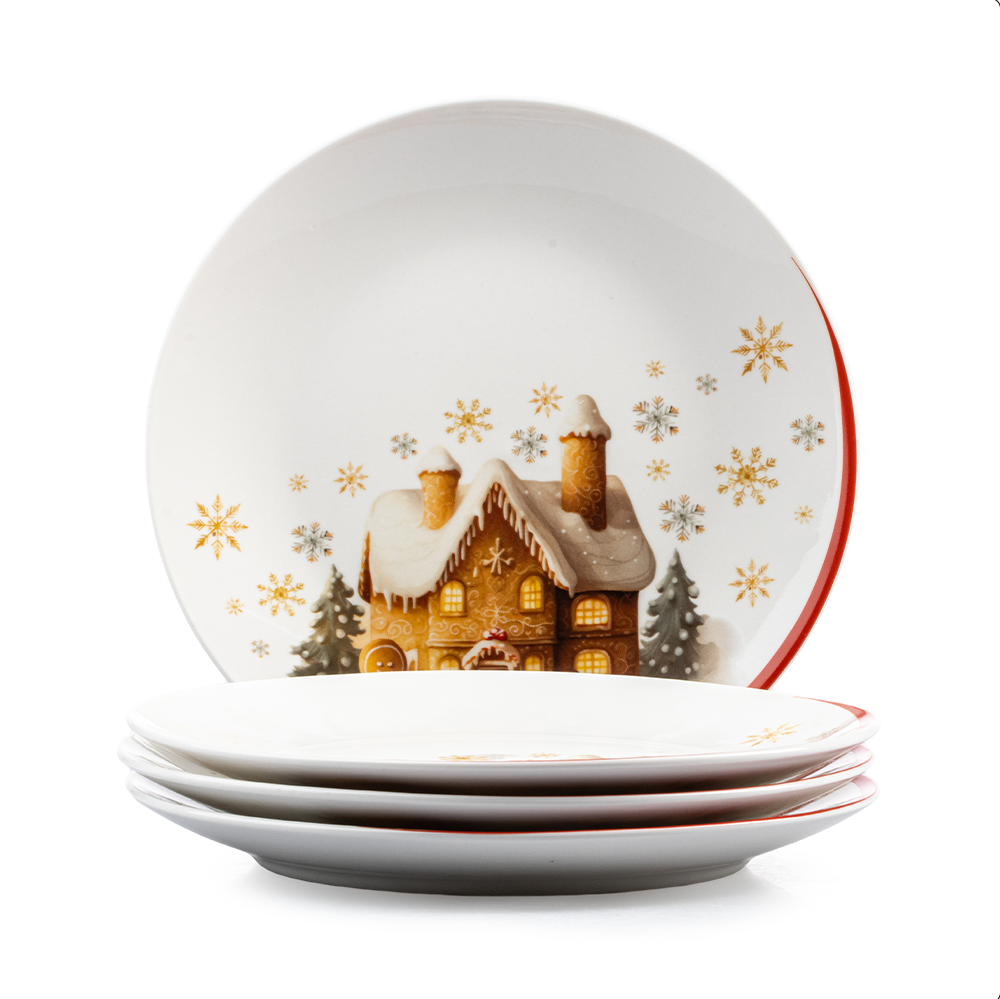 Vajilla 16pzas Jengibre Ginger Porcelana Crown Baccara - Imagen 3