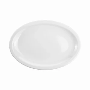 Plato Ovalado Blanco 29cm Melamina Távola