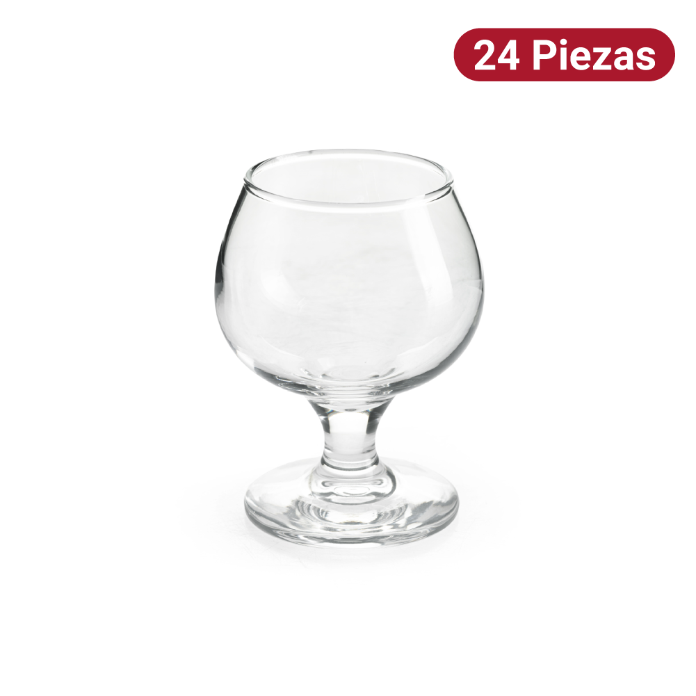 Copa Brandy 159ml Vidrio Lunita 24 Piezas