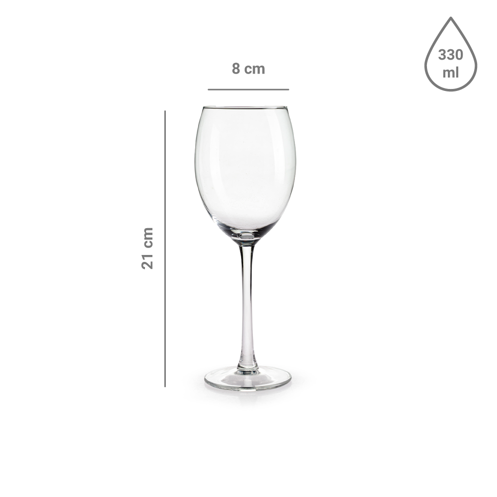 Copa Vino Plaza 330ml Vidrio Royal Leerdam 6 Piezas - Imagen 2