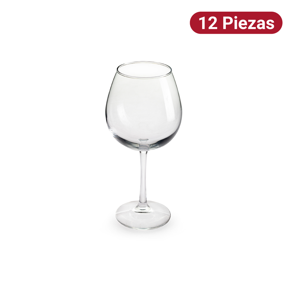 Copa Manzoni Red Wine 550ml Vidrio Libbey 12 Piezas