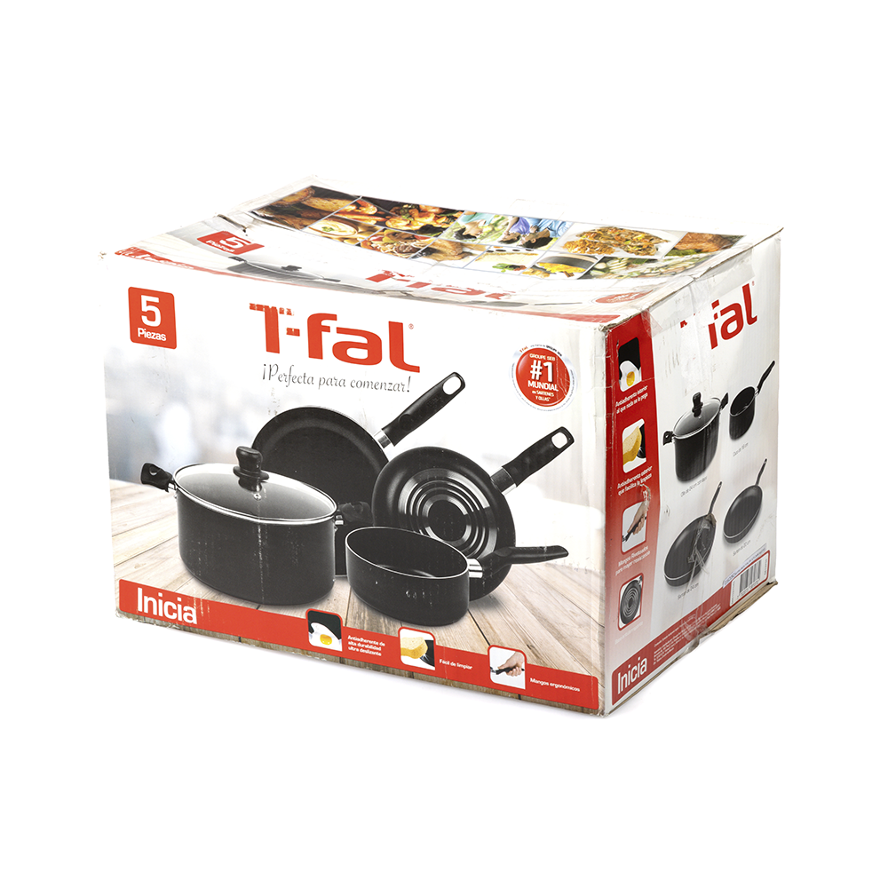 Batería de Cocina Inicia Vital 5Pzas Aluminio T-Fal - Imagen 5