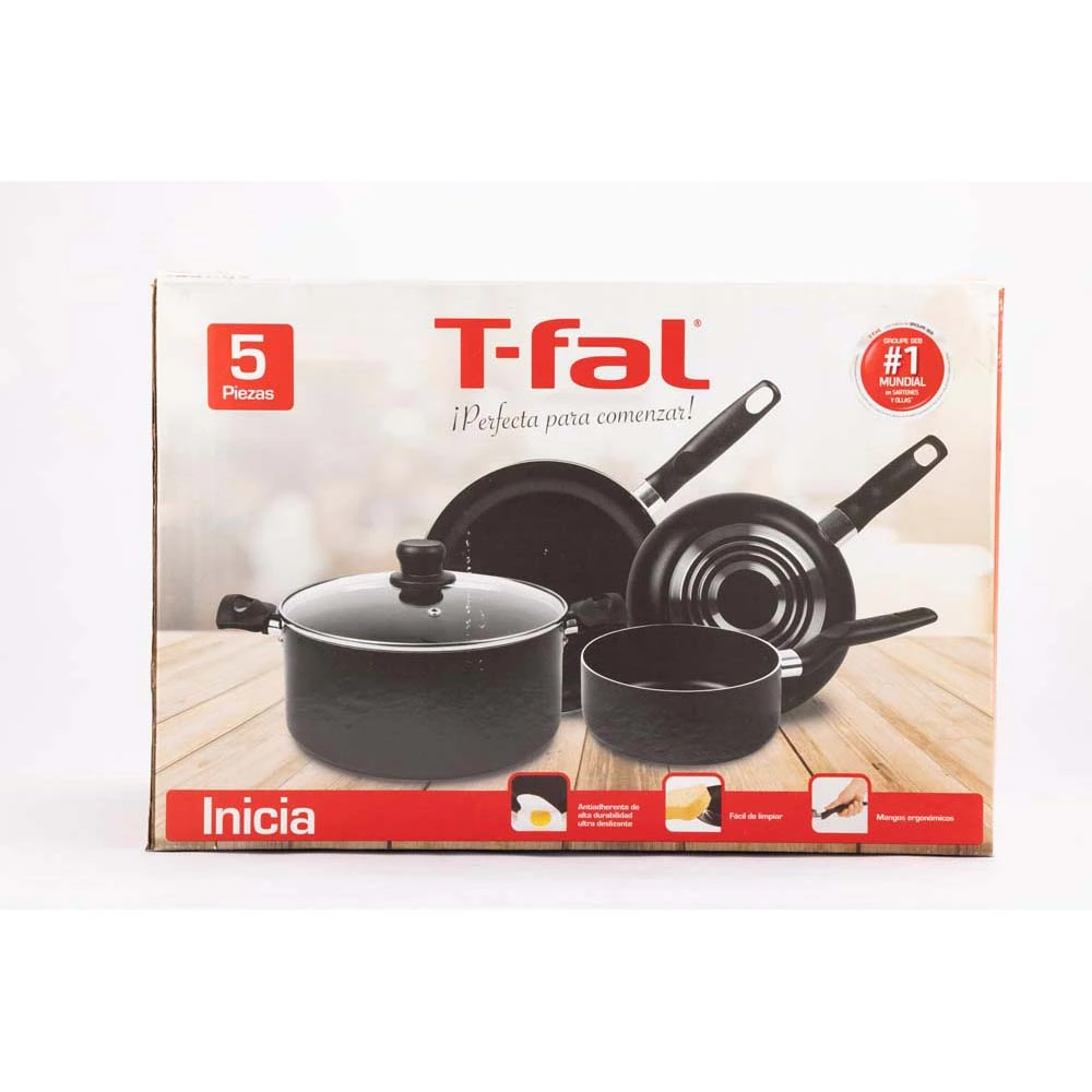 Batería de Cocina Inicia Vital 5Pzas Aluminio T-Fal - Imagen 7