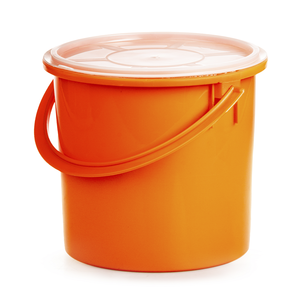 Bote Plastico con Tapa 3L Colores Arplasa