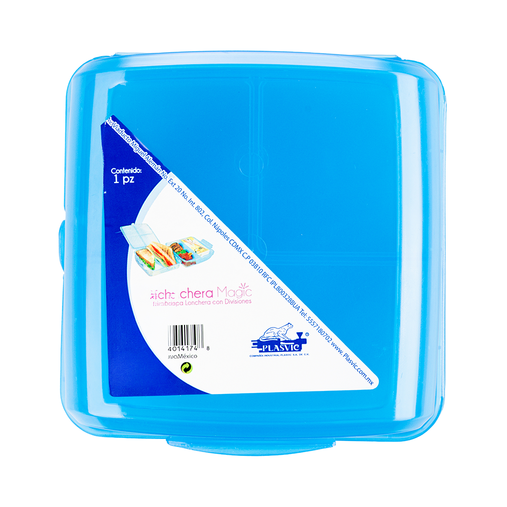 Lonchera Magic Colores Plastico Plasvic - Imagen 4
