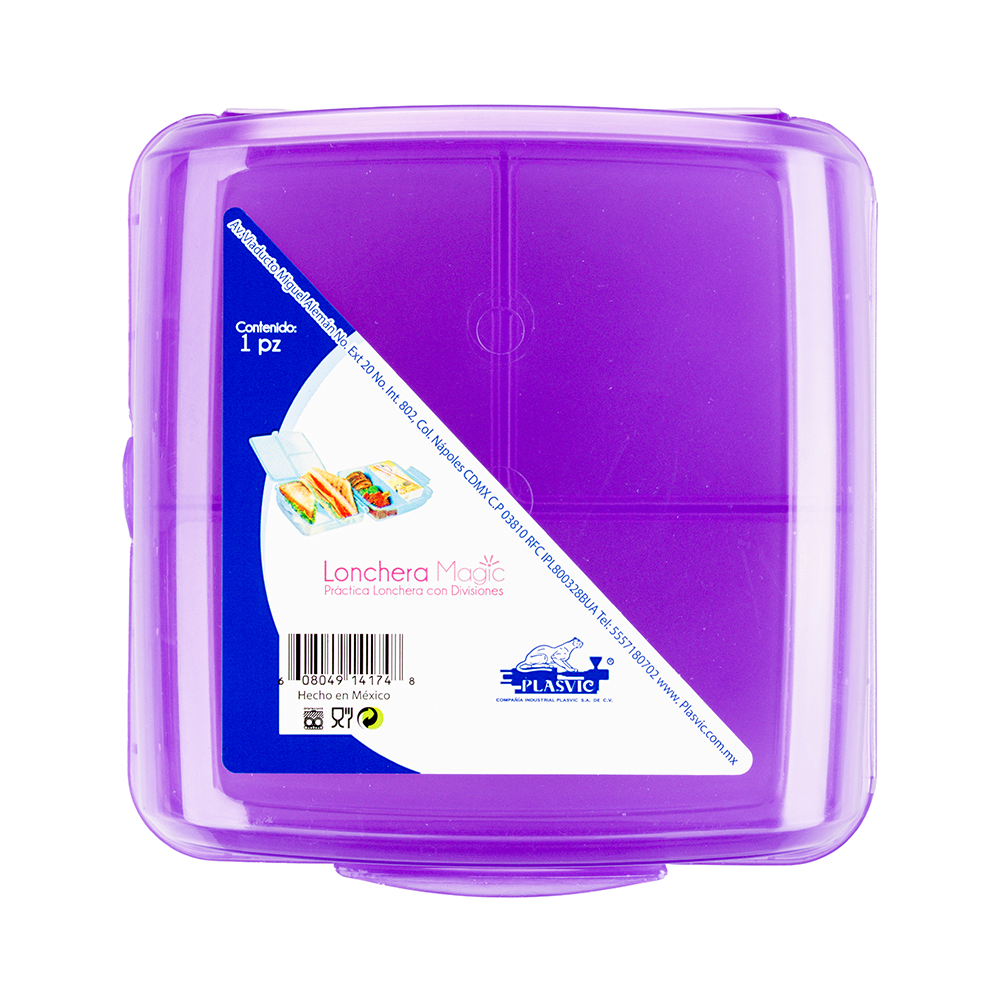 Lonchera Magic Colores Plastico Plasvic - Imagen 10
