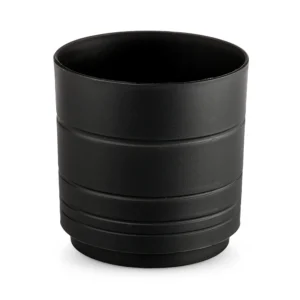 Maceta Amalfi Redonda 10.6cm Negro Plastico La Ardilla