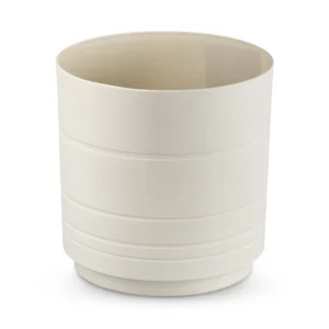 Maceta Amalfi Redonda 15.3cm Blanco Plastico La Ardilla