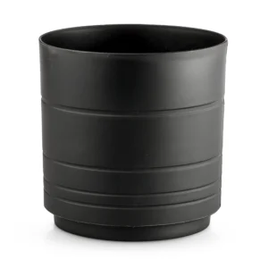 Maceta Amalfi Redonda 15.3cm Negro Plastico La Ardilla