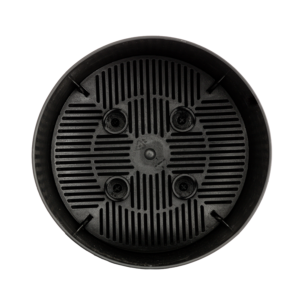 Maceta Amalfi Redonda 15.3cm Negro Plastico La Ardilla - Imagen 3