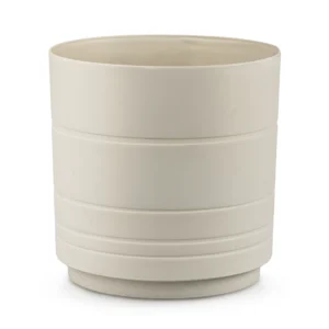 Maceta Amalfi Redonda 20.2cm Blanco Plastico La Ardilla