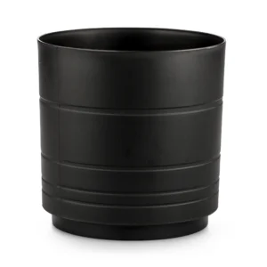 Maceta Amalfi Redonda 20.2cm Negro Plastico La Ardilla