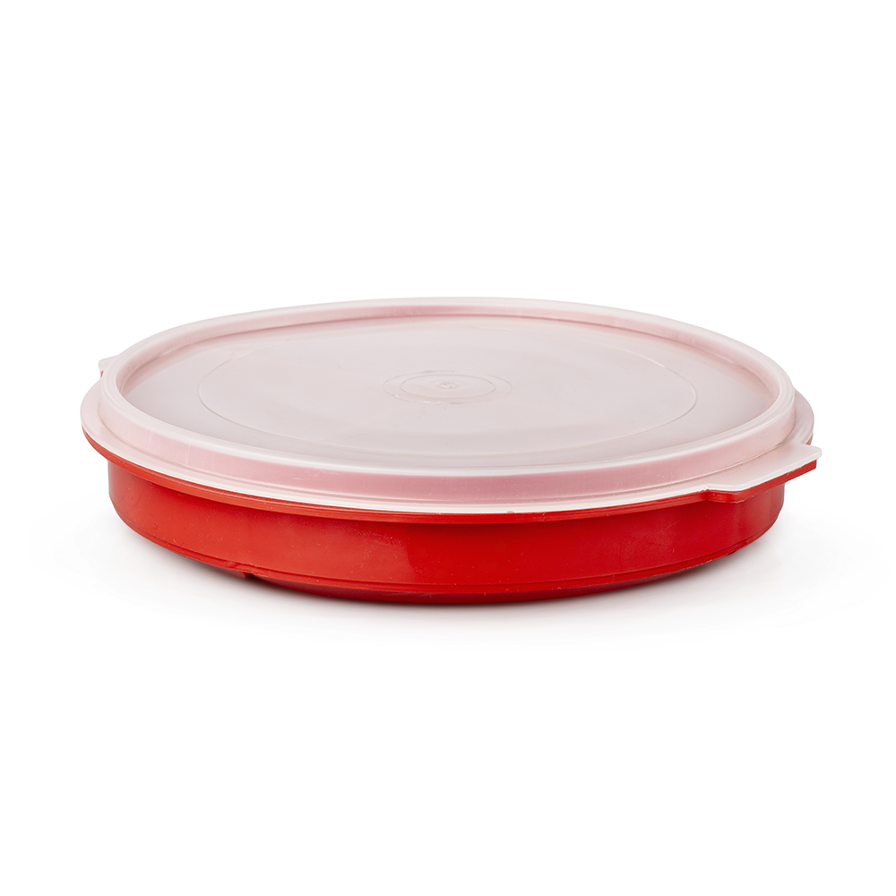 Plato con Divisiones y Tapa 900ml Plastico Colores Arplasa