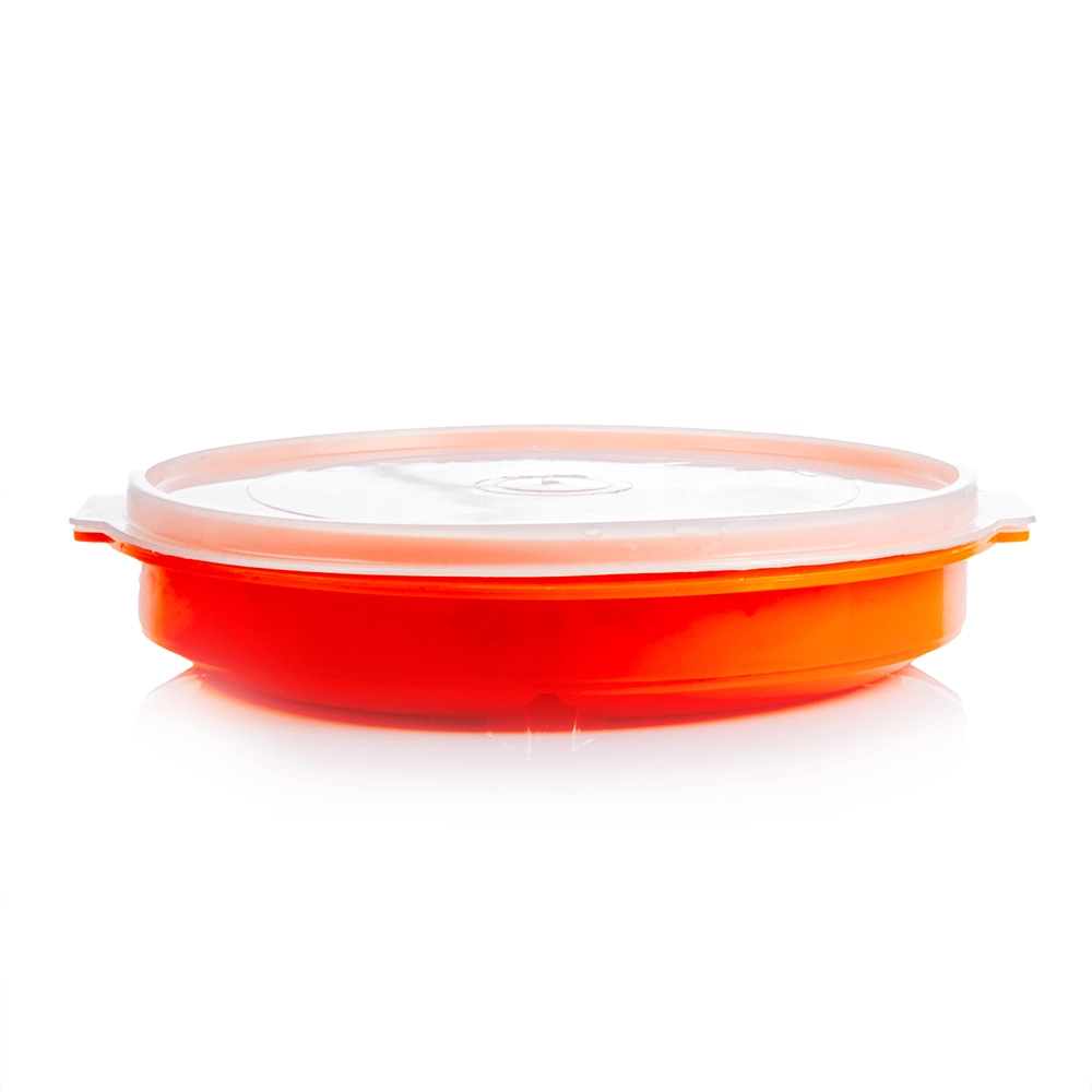 Plato con Divisiones y Tapa 900ml Plastico Colores Arplasa - Imagen 3