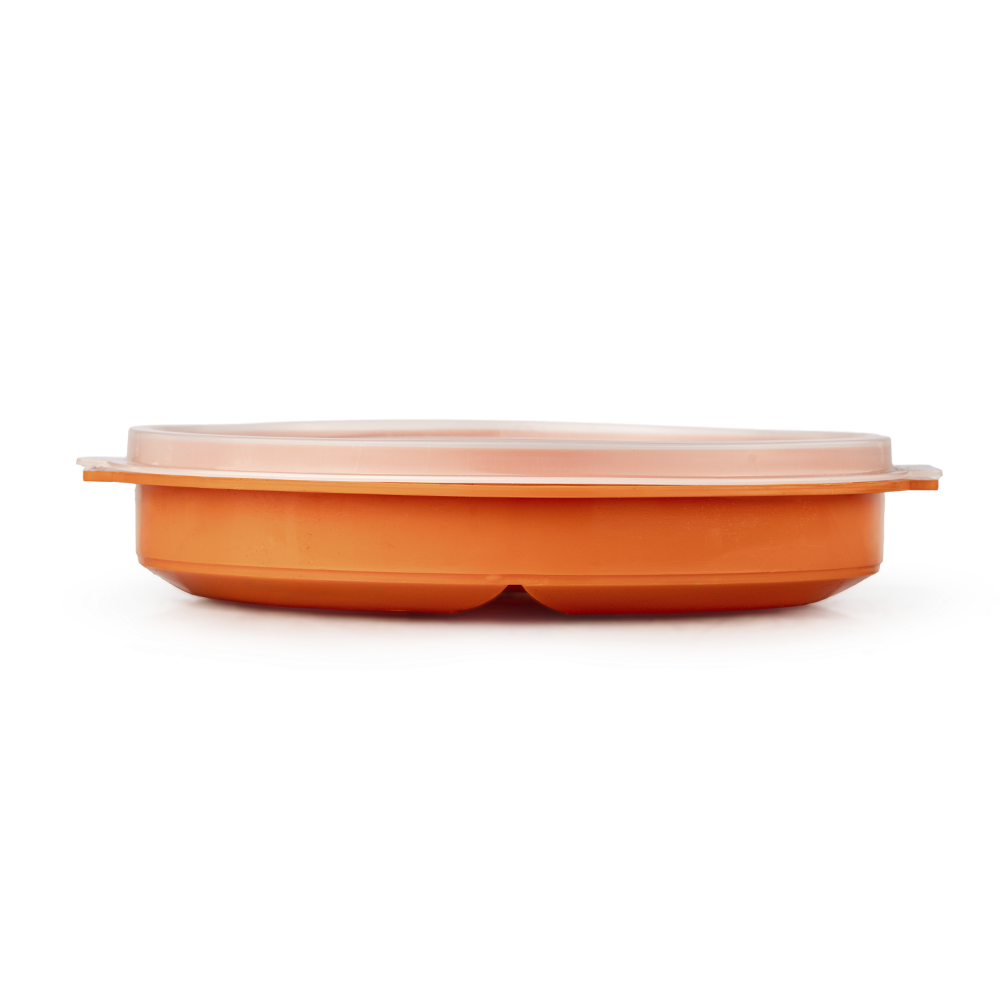 Plato con Divisiones y Tapa 900ml Plastico Colores Arplasa - Imagen 11