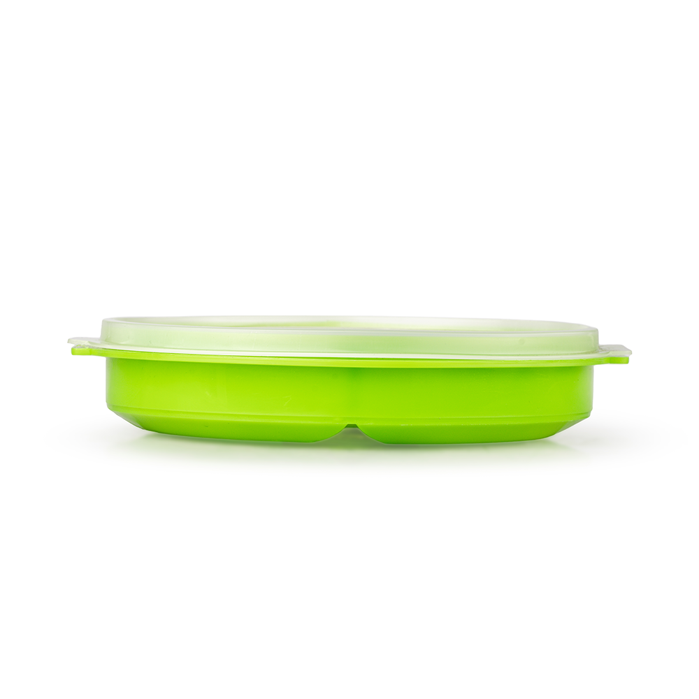 Plato con Divisiones y Tapa 900ml Plastico Colores Arplasa - Imagen 12