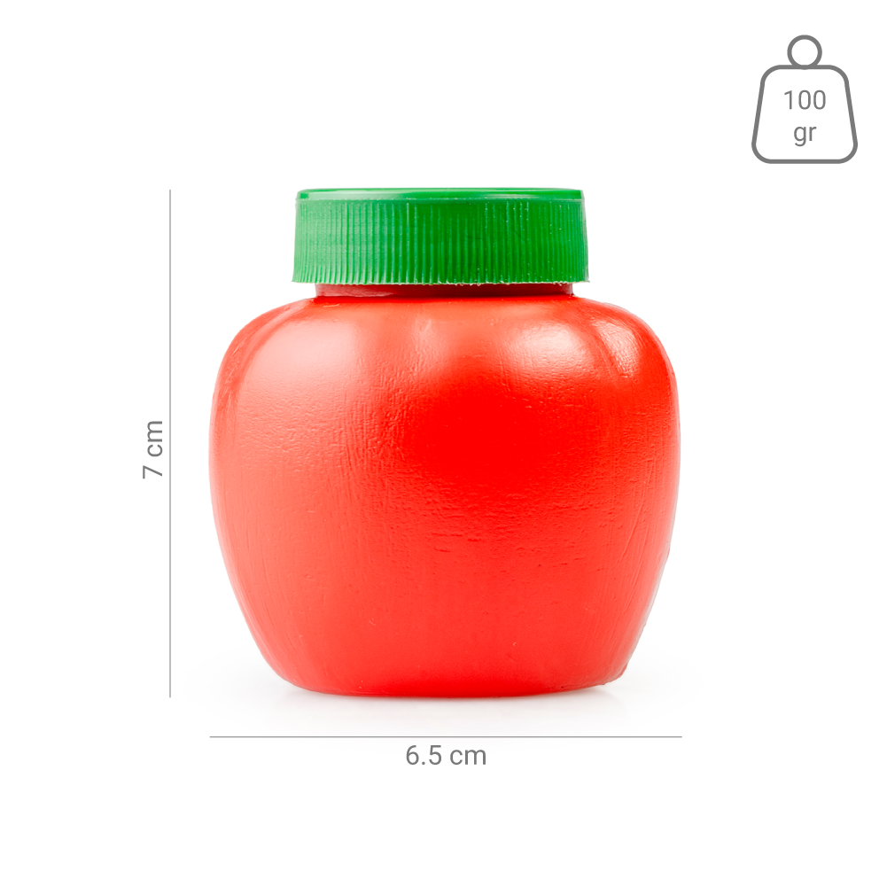 Salero Jitomate 100gr Rojo Plástico - Imagen 2