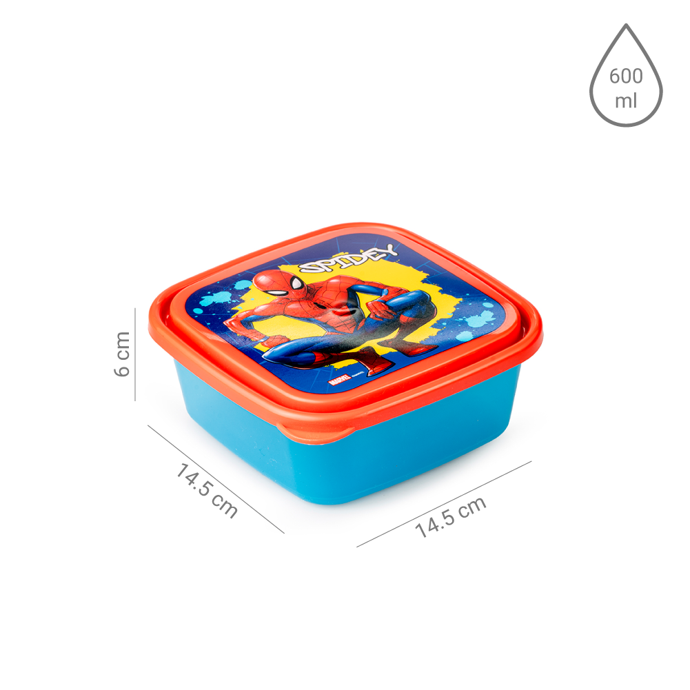 Sandwichera Spiderman 600ml Plástico RSXXI - Imagen 2