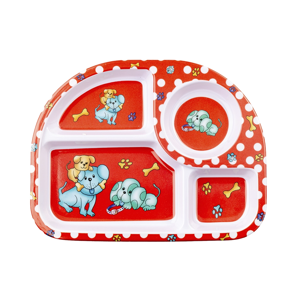 Plato Infantil Con Divisiones Diseños Melamina - Imagen 3