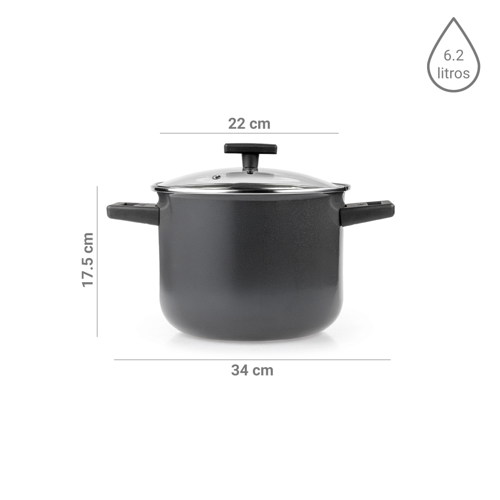 Olla Recta Duramax 6.1L Acero Porcelanizado Cinsa - Imagen 2