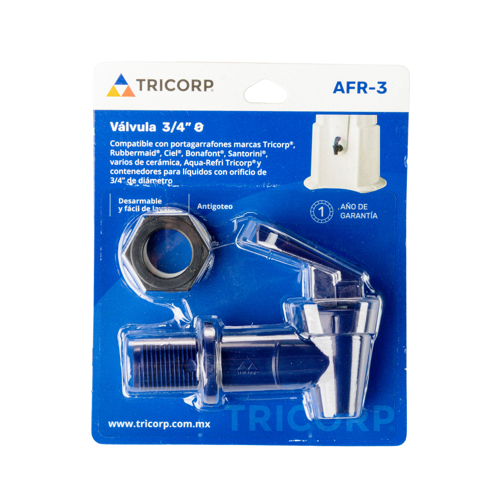 Valvula para Porta Garrafon Plastico Tricorp - Imagen 6