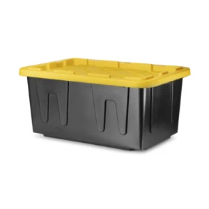 Caja Uso Rudo Negra con tapa 102L Plastico Trends