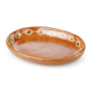 Plato Ovalado 25cm Barro